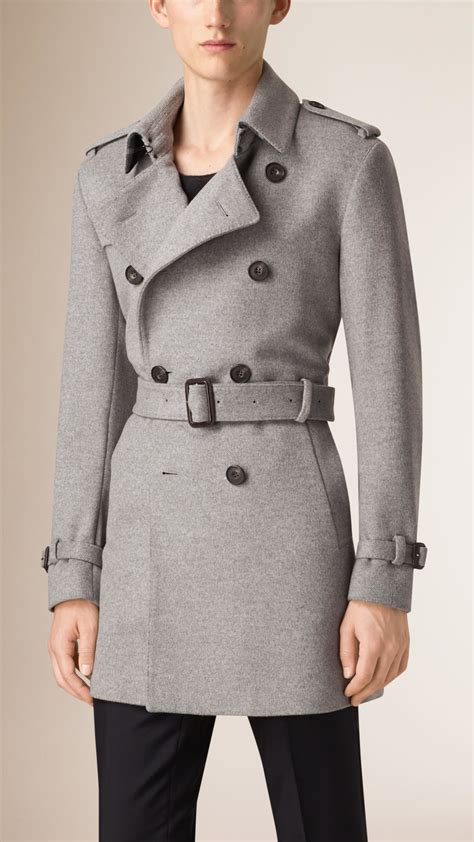 wool cashmere trench coat burberry men|Burberry kensington belted cashmere coat.